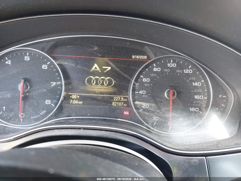 AUDI A7 2013 VIN WAU2GAFC5DN052161
