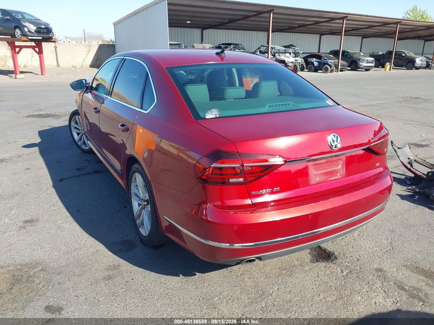 Vin: 1vwgt7a34hc002560, lot: 46636323, volkswagen passat 1.8t se 20173