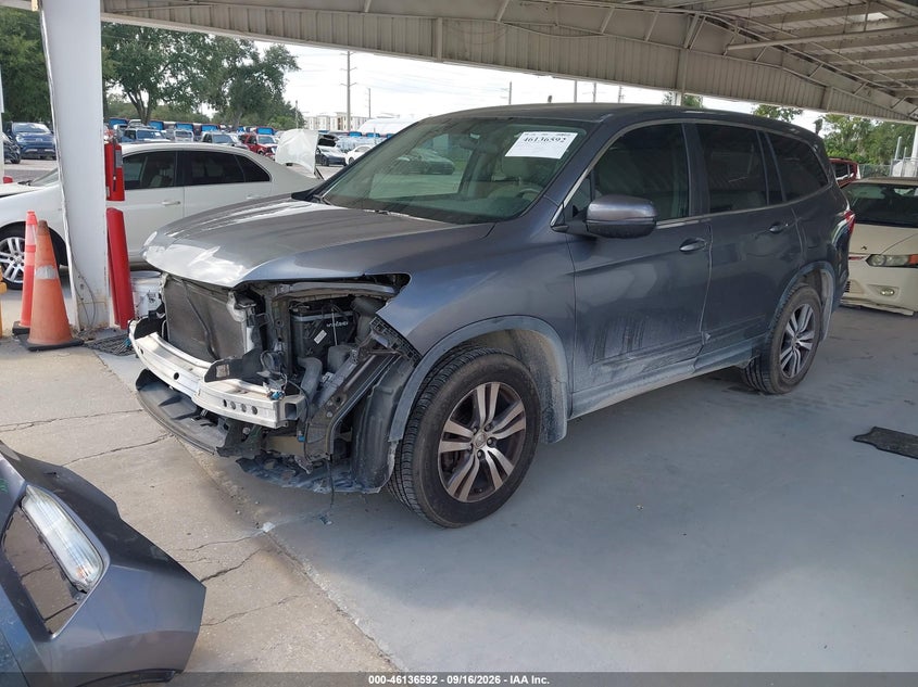 Vin: 5fnyf5h34gb037531, lot: 46636326, honda pilot ex 20162