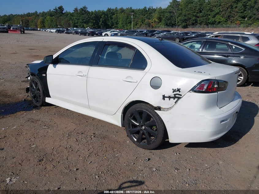 Vin: ja32u8fw0du010645, lot: 46636330, mitsubishi lancer gt 20133