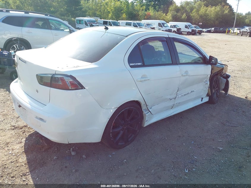 Vin: ja32u8fw0du010645, lot: 46636330, mitsubishi lancer gt 20134