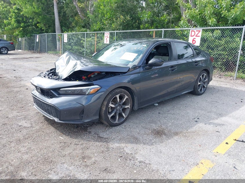 Vin: 2hgfe4f8xsh305473, lot: 46636333, honda civic hybrid sport/sport touring 20252
