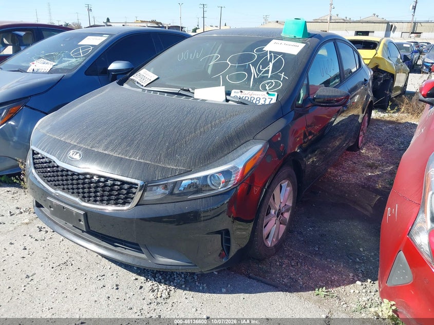 Vin: 3kpfl4a78he015076, lot: 46636334, kia forte s 20172