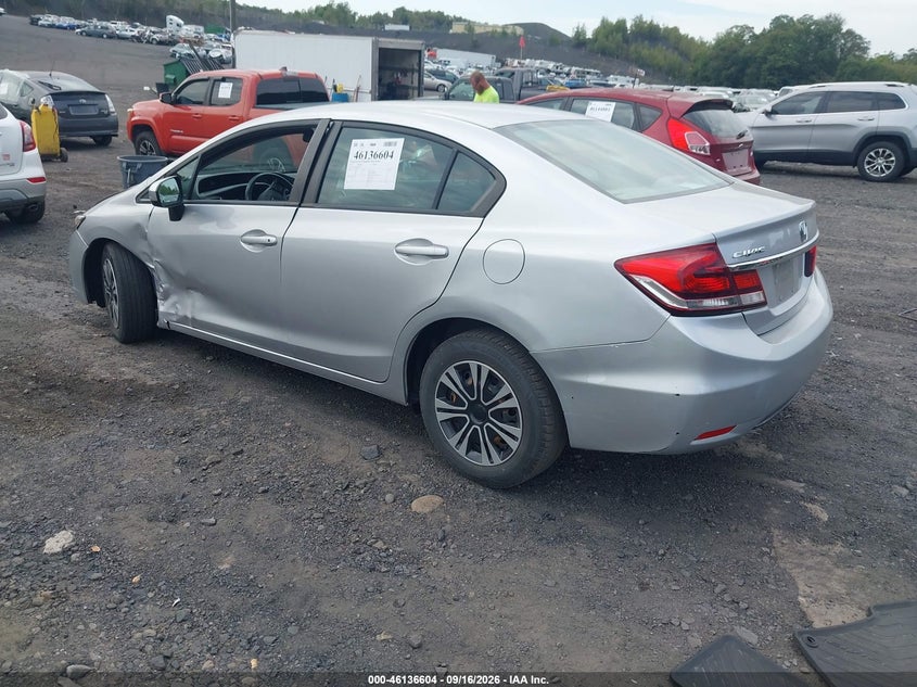 Vin: 19xfb2f50fe202114, lot: 46636338, honda civic lx 20153