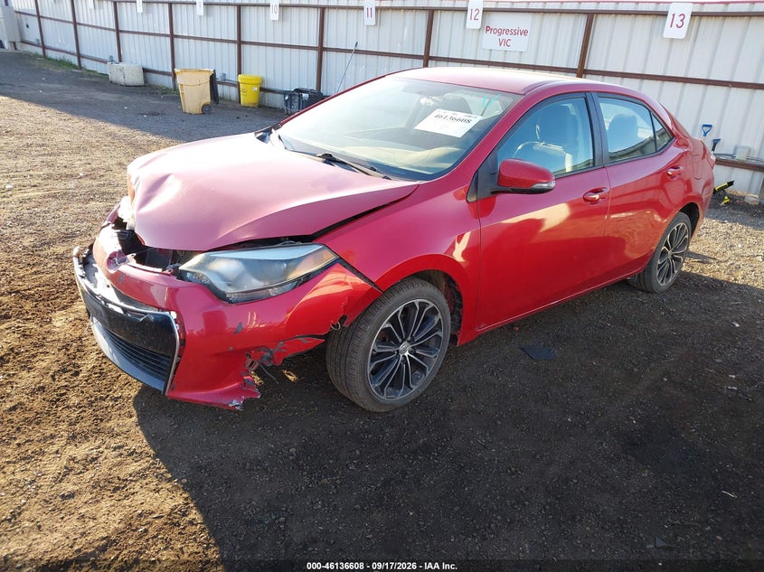 Vin: 2t1burhe0fc337008, lot: 46636342, toyota corolla s plus 20152