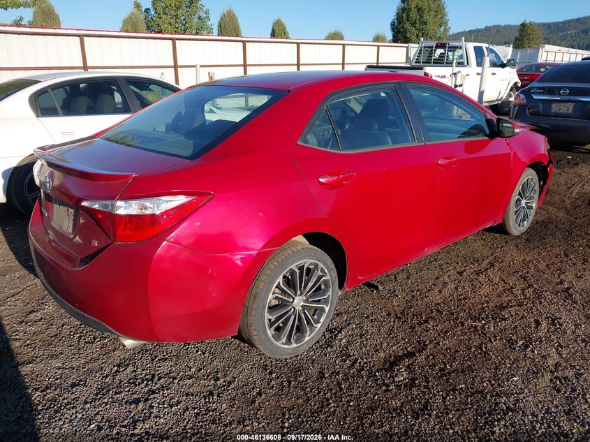 Vin: 2t1burhe0fc337008, lot: 46636342, toyota corolla s plus 20154