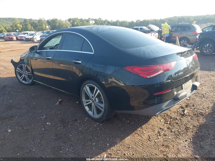 Vin: w1k5j4gb8mn184460, lot: 46636343, mercedes-benz cla 250 20213