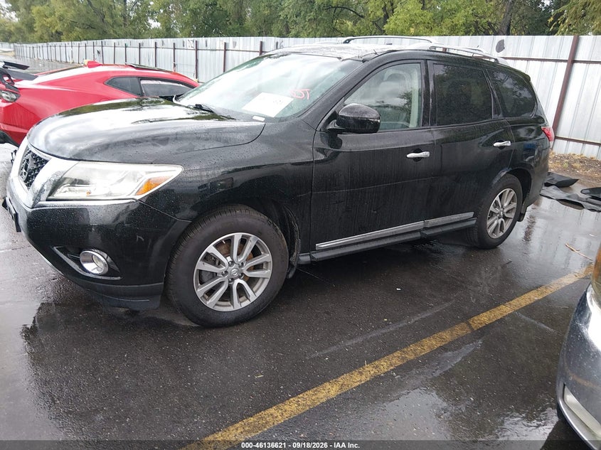 Vin: 5n1ar2mm2ec696994, lot: 46636355, nissan pathfinder sl 20142