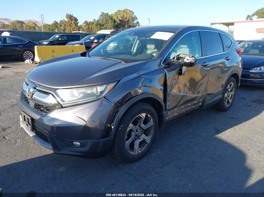 2017 Honda CR-V, Лівий бік, IAAI, VIN 2HKRW2H55HH663063 — фото 2