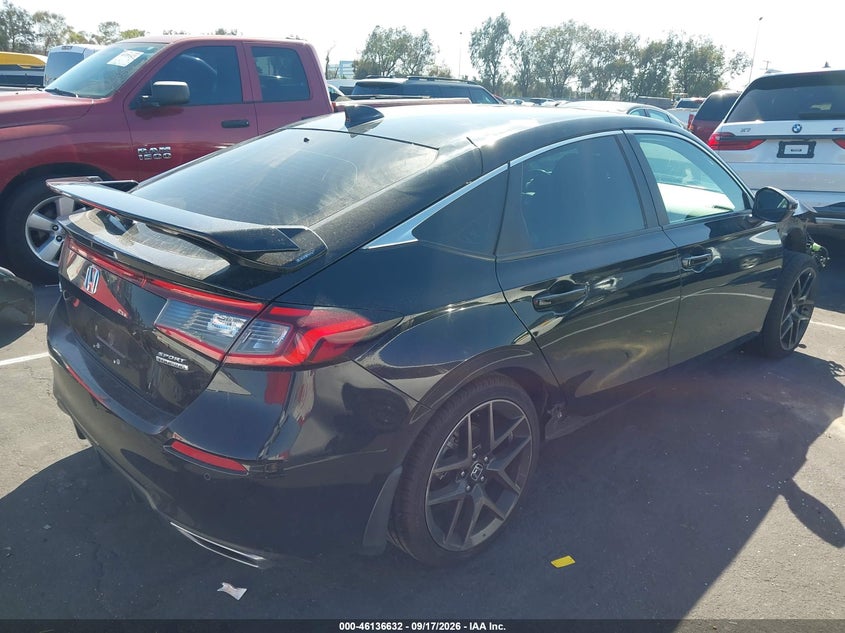 Vin: 19xfl1h88ne004328, lot: 46636366, honda civic sport touring 20224