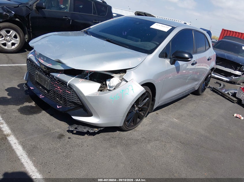 Vin: jtnd4rbe4l3077214, lot: 46636388, toyota corolla se nightshade edition 20202