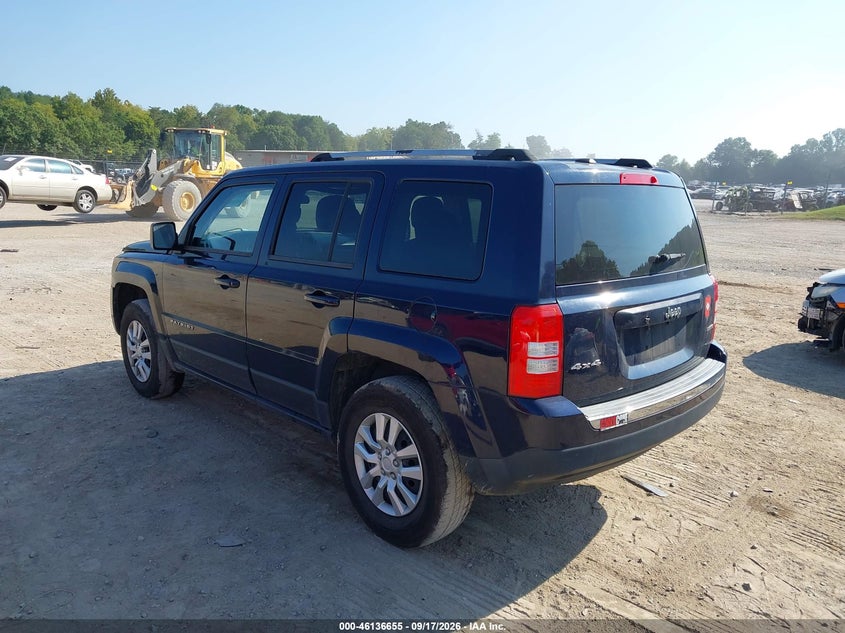 Vin: 1c4njrcb1ed842608, lot: 46636389, jeep patriot limited 20143