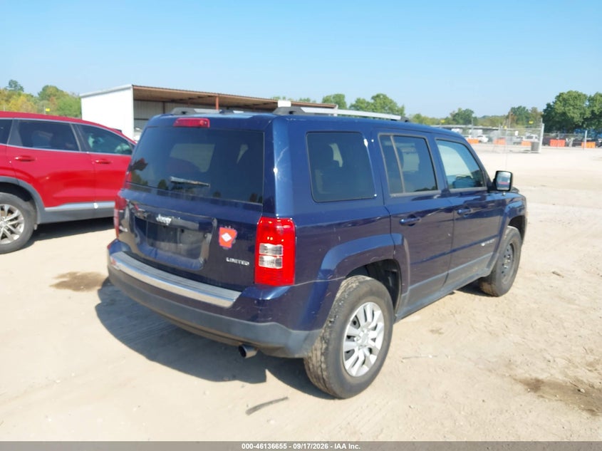 Vin: 1c4njrcb1ed842608, lot: 46636389, jeep patriot limited 20144