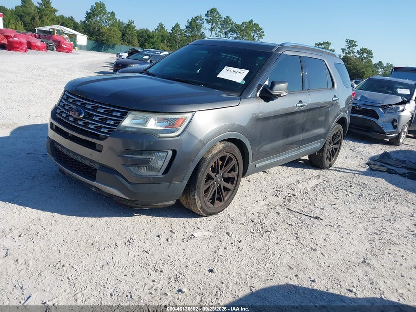 Vin: 1fm5k7f86gga11538, lot: 46636396, ford explorer limited 20162
