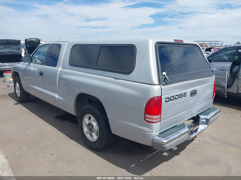DODGE DAKOTA 2000 VIN 1B7GL22N3YS656722