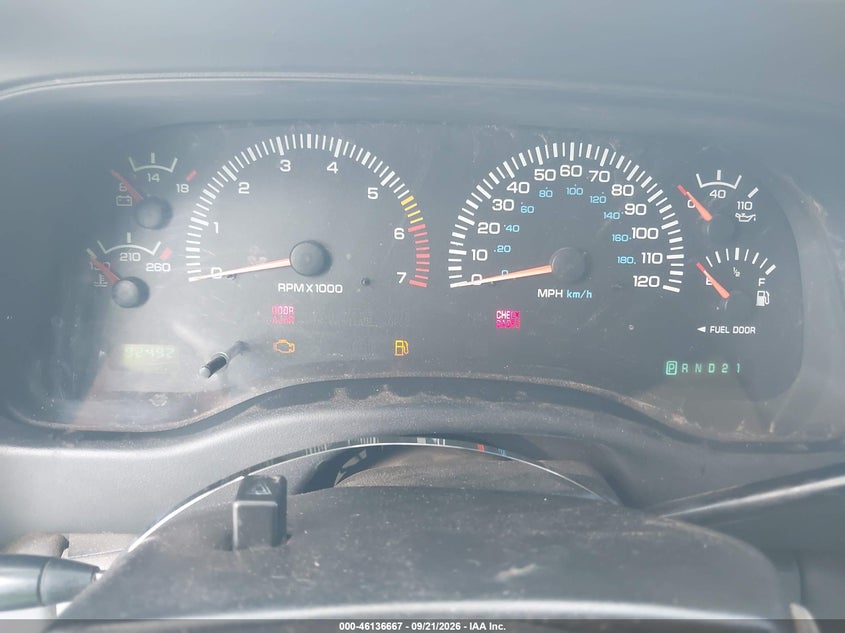 DODGE DAKOTA 2000 VIN 1B7GL22N3YS656722