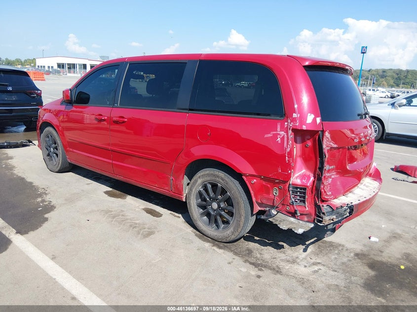 Vin: 2c4rdgegxdr683704, lot: 46636432, dodge grand caravan r/t 20133
