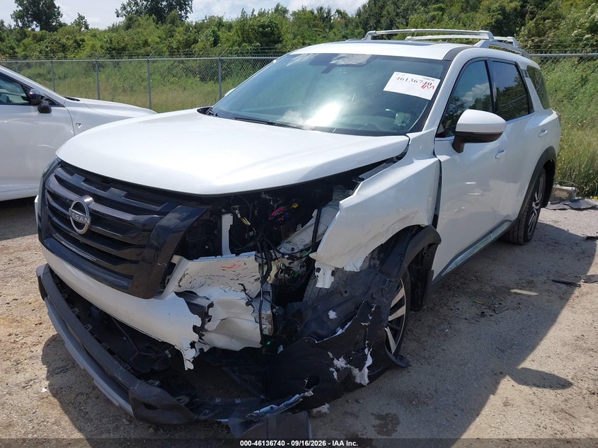 Vin: 5n1dr3dg1sc282050, lot: 46636474, nissan pathfinder platinum fwd 20252