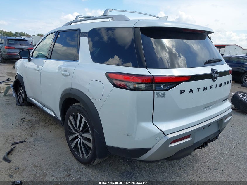 Vin: 5n1dr3dg1sc282050, lot: 46636474, nissan pathfinder platinum fwd 20253