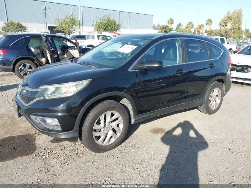 Vin: 2hkrm3h75fh529387, lot: 46636502, honda cr-v ex-l 20152