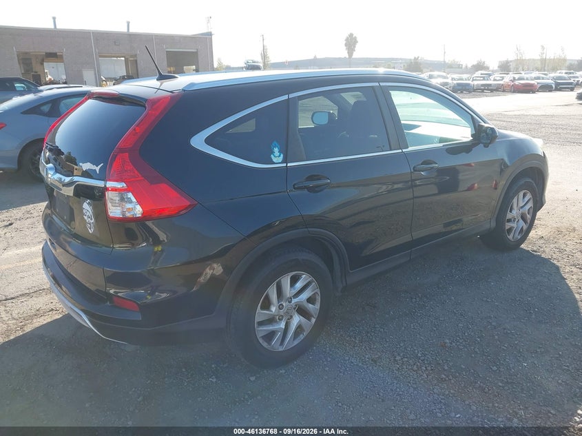 Vin: 2hkrm3h75fh529387, lot: 46636502, honda cr-v ex-l 20154