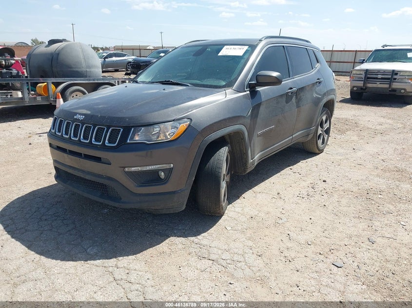 Vin: 3c4njdbb2ht627502, lot: 46636523, jeep new compass latitude 4x4 20172