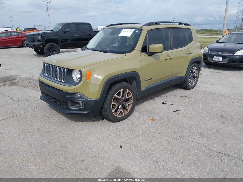 Vin: zaccjabt0fpb54408, lot: 46636524, jeep renegade latitude 20152