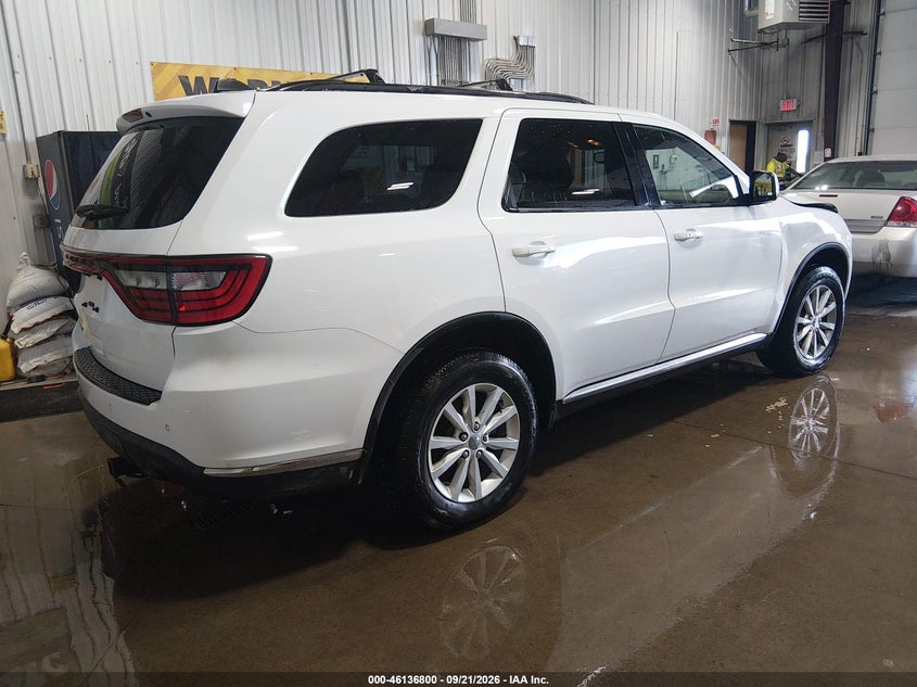 Vin: 1c4rdjag7hc817229, lot: 46636535, dodge durango sxt awd 20174
