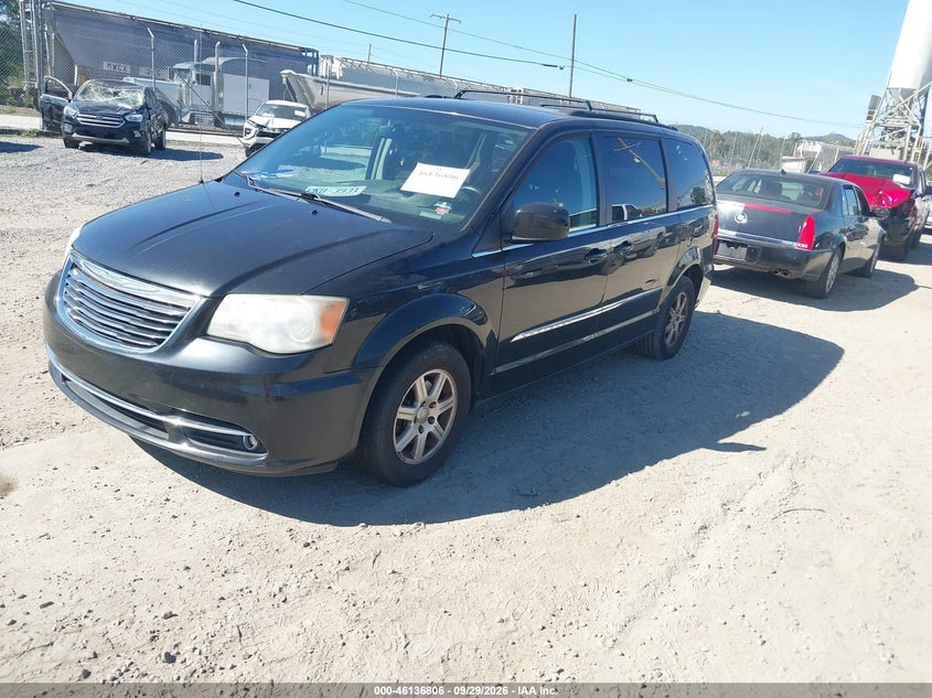 Vin: 2c4rc1bg8cr240048, lot: 46636540, chrysler town & country touring 20122