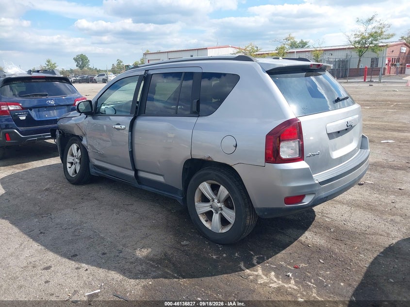 Vin: 1c4njdbb7gd556480, lot: 46636561, jeep compass sport 20163