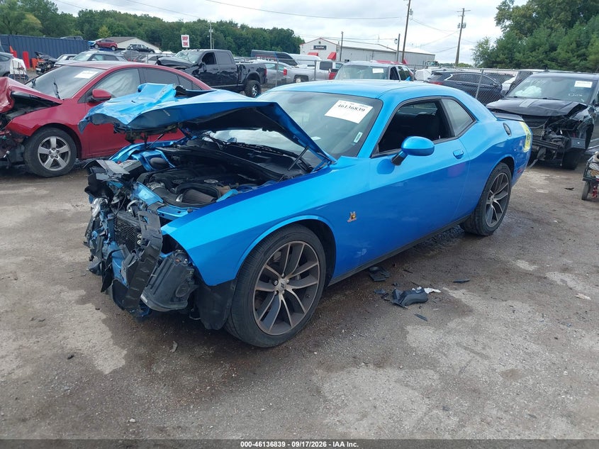 Vin: 2c3cdzfj3jh327905, lot: 46636573, dodge challenger r/t scat pack 20182