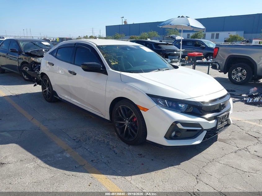Vin: shhfk7h46mu420386, lot: 46636574, honda civic sport 2021 img_1