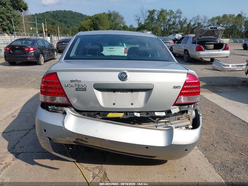 MERCURY MONTEGO 2005 VIN 1MEFM43105G624422