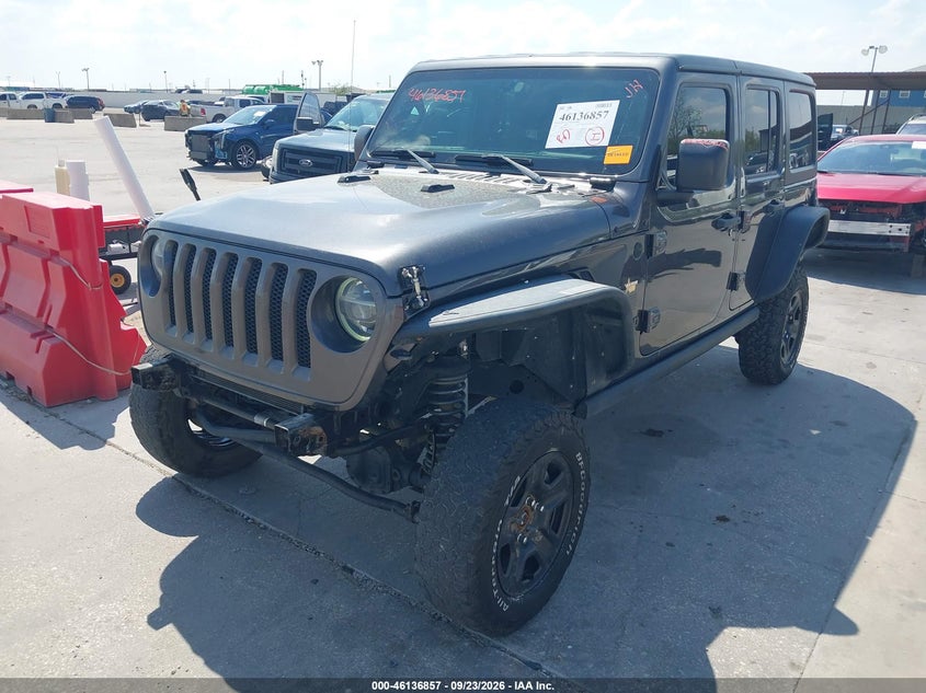 Vin: 1c4hjxdg4mw664353, lot: 46636591, jeep wrangler unlimited freedom 4x4 20212