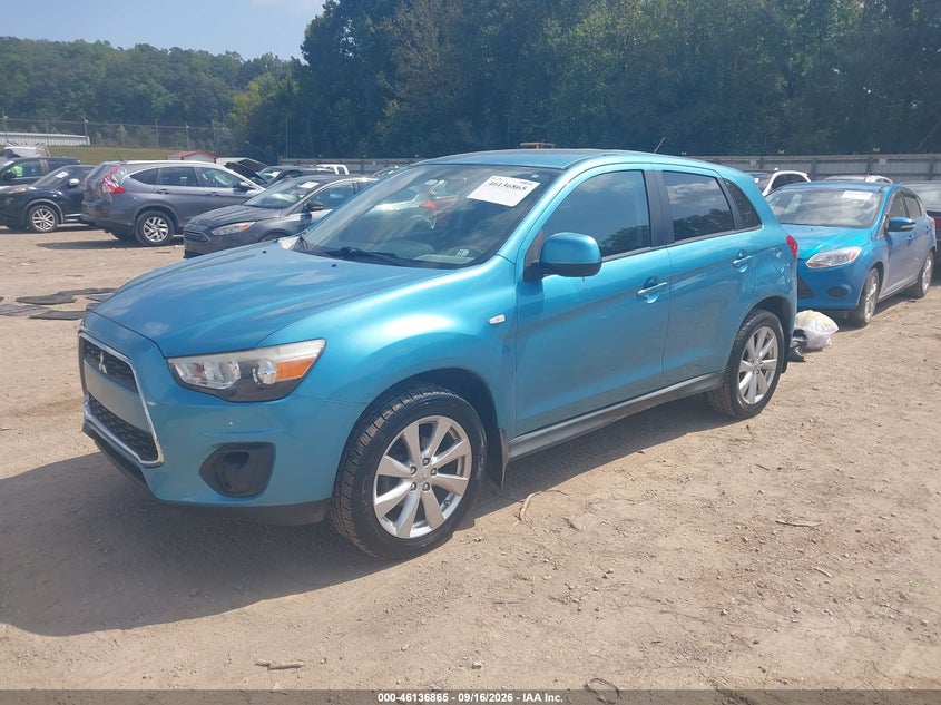 Vin: 4a4ar3au7ee014882, lot: 46636599, mitsubishi outlander sport es 20142