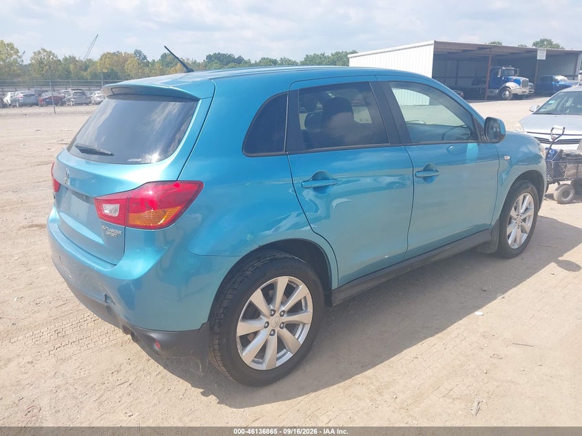 Vin: 4a4ar3au7ee014882, lot: 46636599, mitsubishi outlander sport es 20144