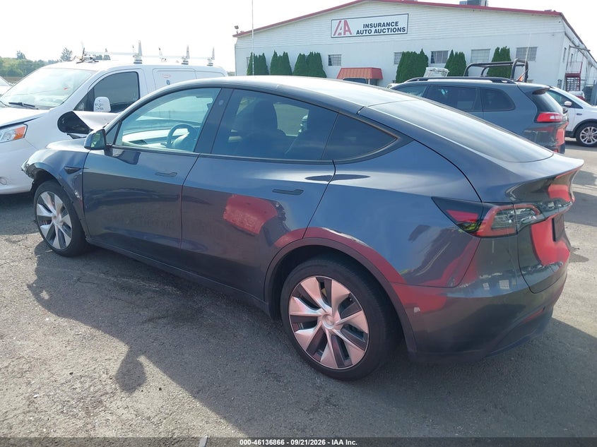 Vin: 5yjygaee1mf299742, lot: 46636600, tesla model y long range dual motor all-wheel drive 20213