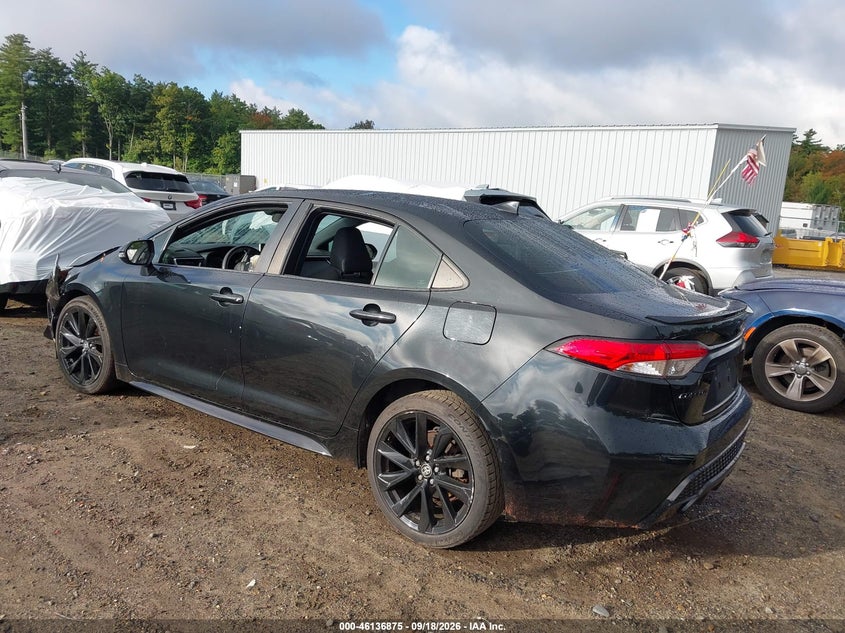 Vin: 5yfs4rce2lp048151, lot: 46636607, toyota corolla se nightshade edition 20203