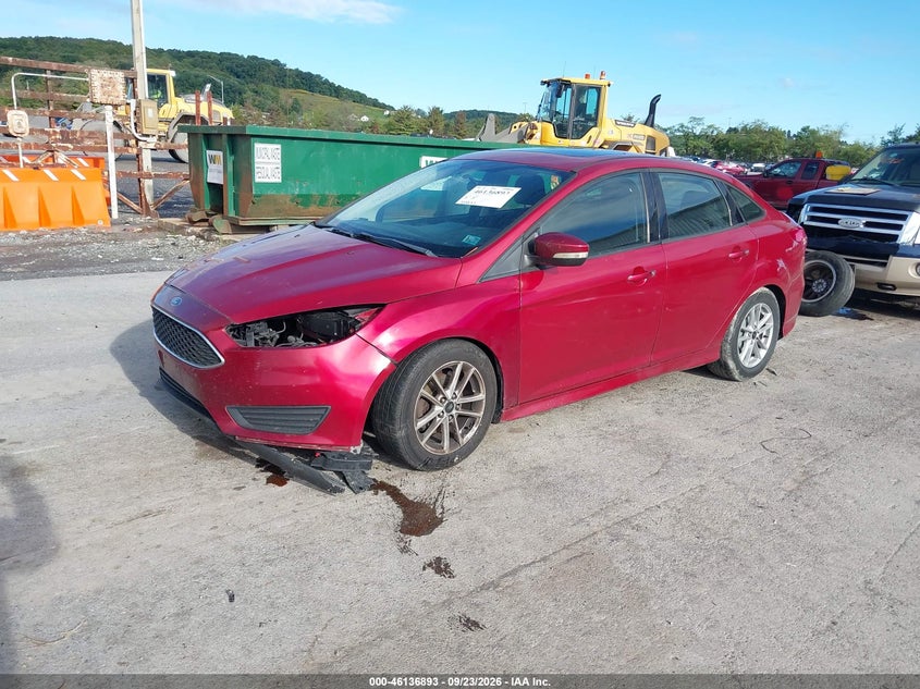 Vin: 1fadp3f20fl249855, lot: 46636627, ford focus se 20152