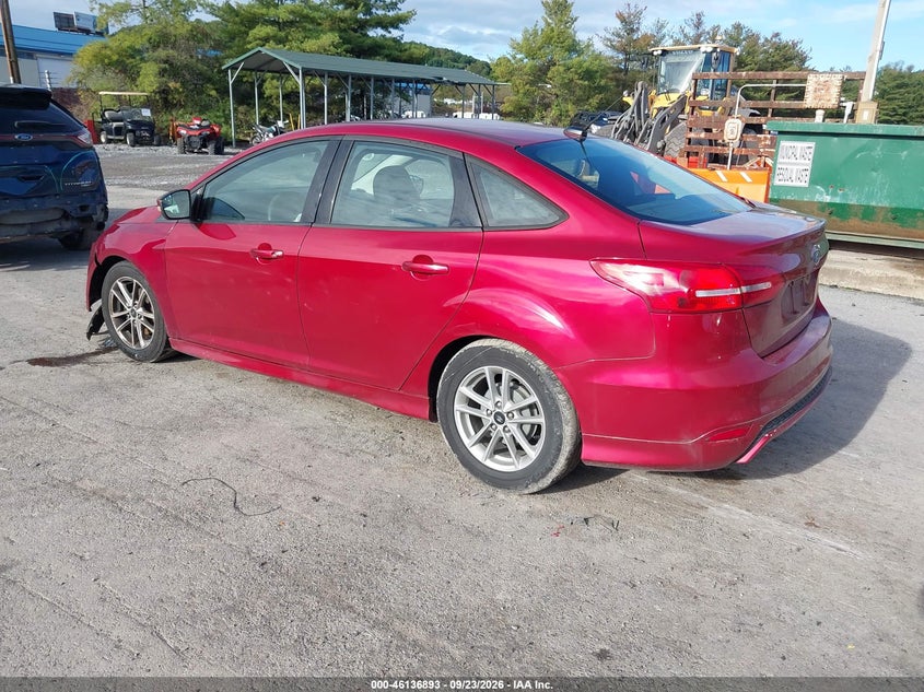 Vin: 1fadp3f20fl249855, lot: 46636627, ford focus se 20153