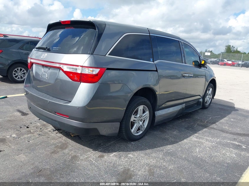 Vin: 5fnrl5h9xcb004612, lot: 46636650, honda odyssey touring/touring elite 20124