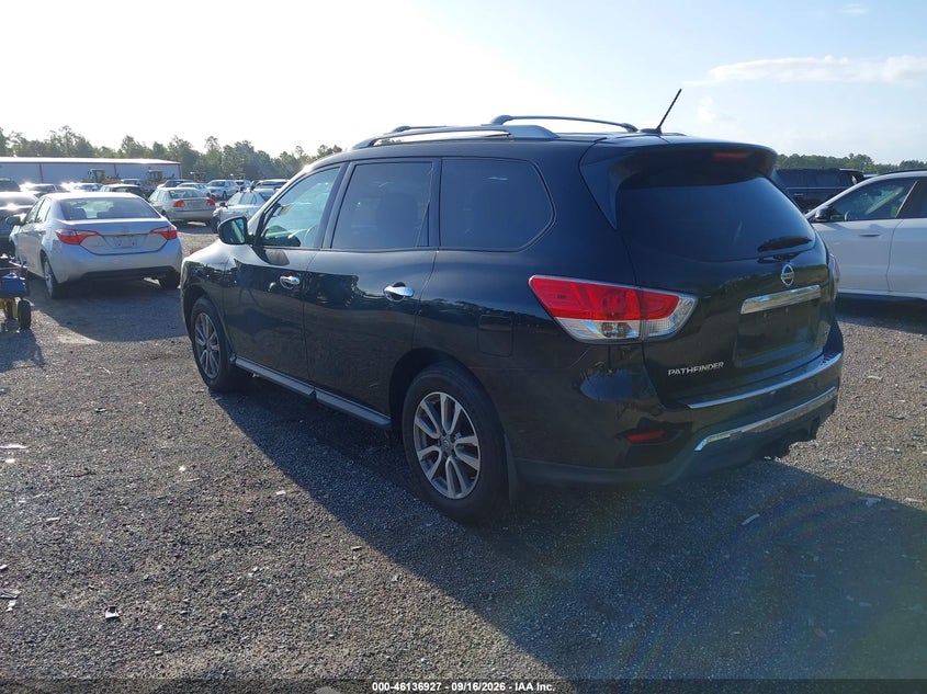 Vin: 5n1ar2mn1fc601755, lot: 46636661, nissan pathfinder sv 20153