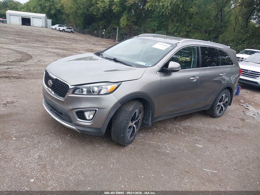 Vin: 5xyph4a50gg154267, lot: 46636719, kia sorento 3.3l ex 20162