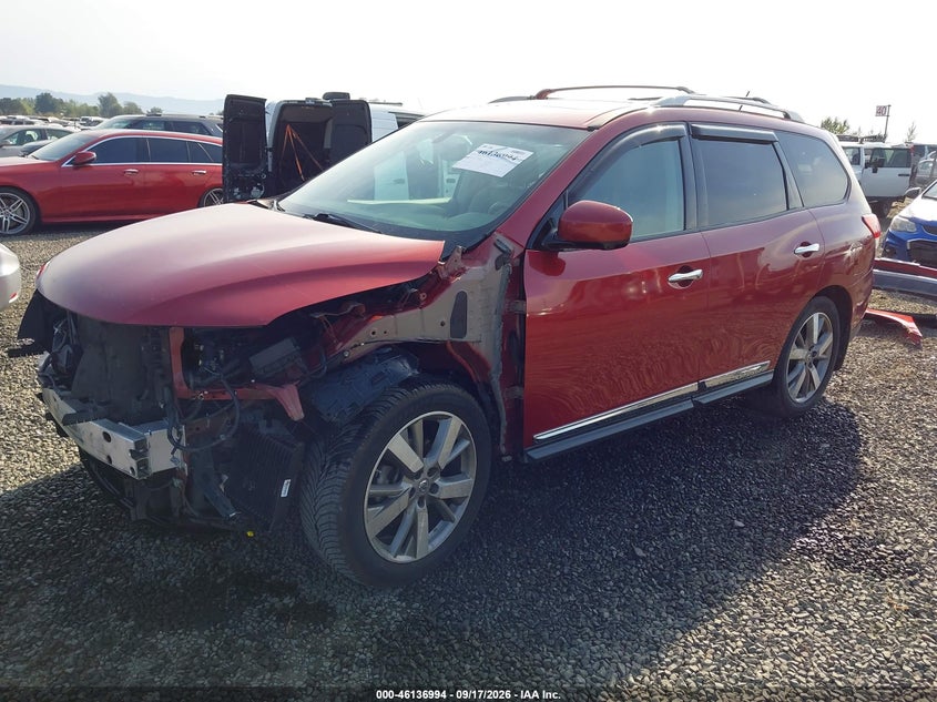 Vin: 5n1ar2mm1fc622516, lot: 46636728, nissan pathfinder platinum 20152