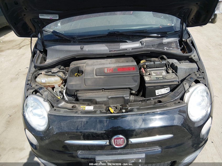 FIAT 500 2015 VIN 3C3CFFBR2FT710625
