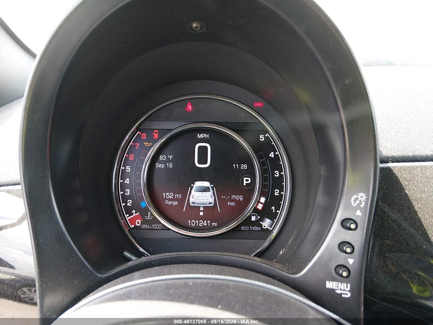 FIAT 500 2015 VIN 3C3CFFBR2FT710625