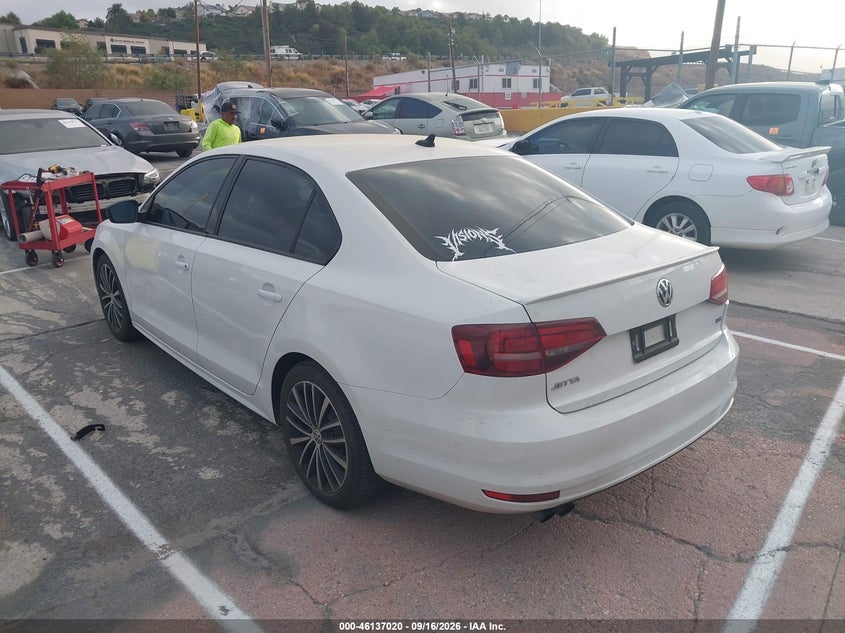 Vin: 3vwd17aj3gm229095, lot: 46636754, volkswagen jetta 1.8t sport 20163