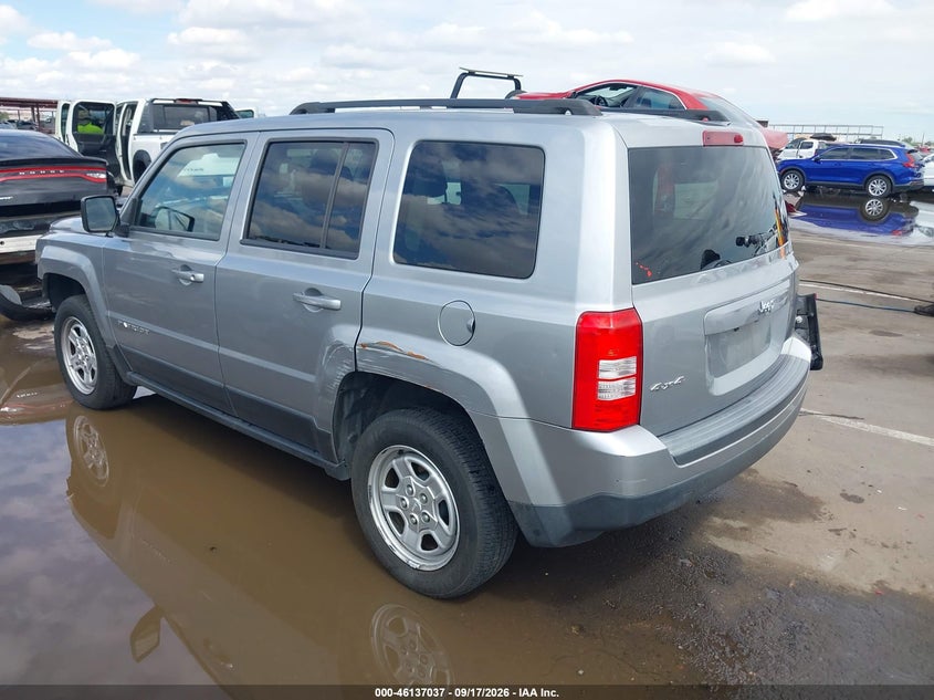 Vin: 1c4njrbb6fd231461, lot: 46636771, jeep patriot sport 20153