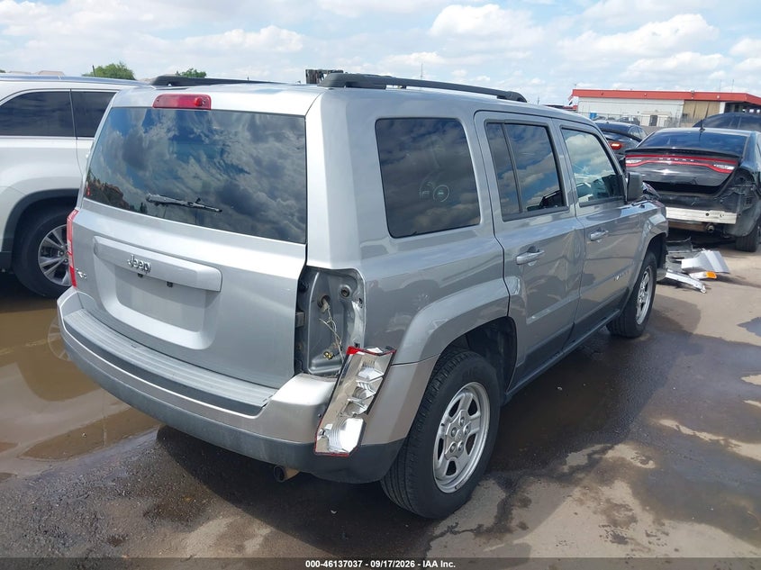 Vin: 1c4njrbb6fd231461, lot: 46636771, jeep patriot sport 20154