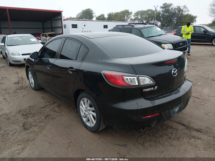 Vin: jm1bl1v76c1572989, lot: 46636785, mazda mazda3 i touring 20123